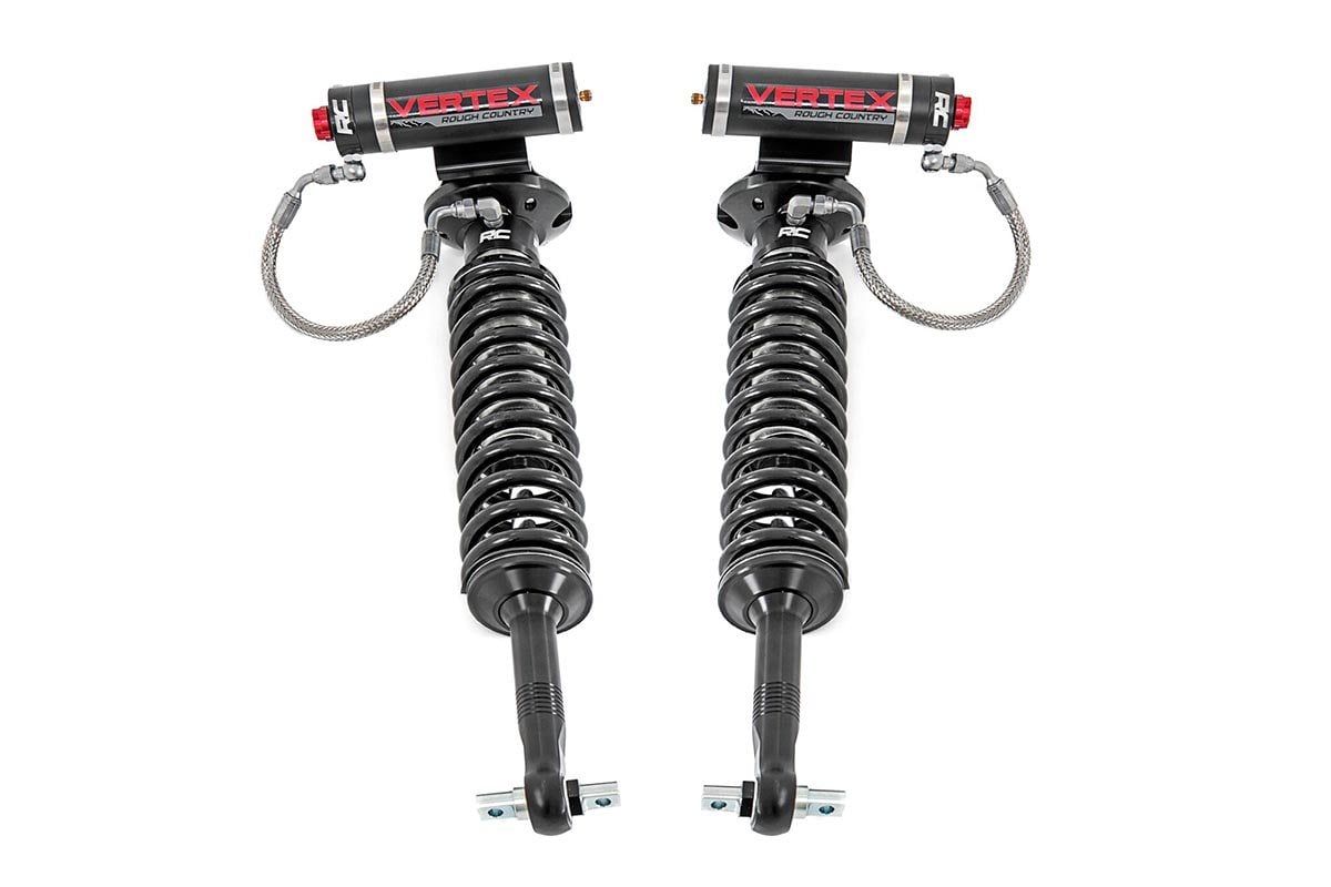 GMC Sierra 1500 Coilover Suspension Kit - Front - Rough Country - 2.5 Vertex Adjustable - '07-'18